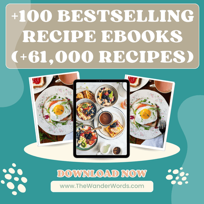 +100 Bestselling Recipe eBooks (+61,000 Recipes)