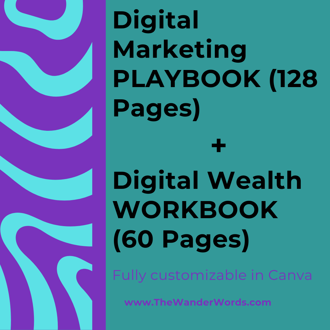 Digital Marketing PLAYBOOK (128 Pages) + Digital Wealth WORKBOOK (60 Pages)