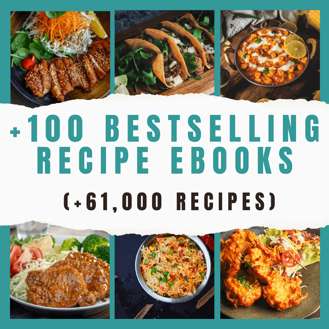 +100 Bestselling Recipe eBooks (+61,000 Recipes)