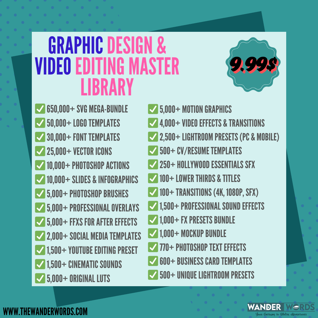 Graphic Design & Video Editing All-In-One Bundle