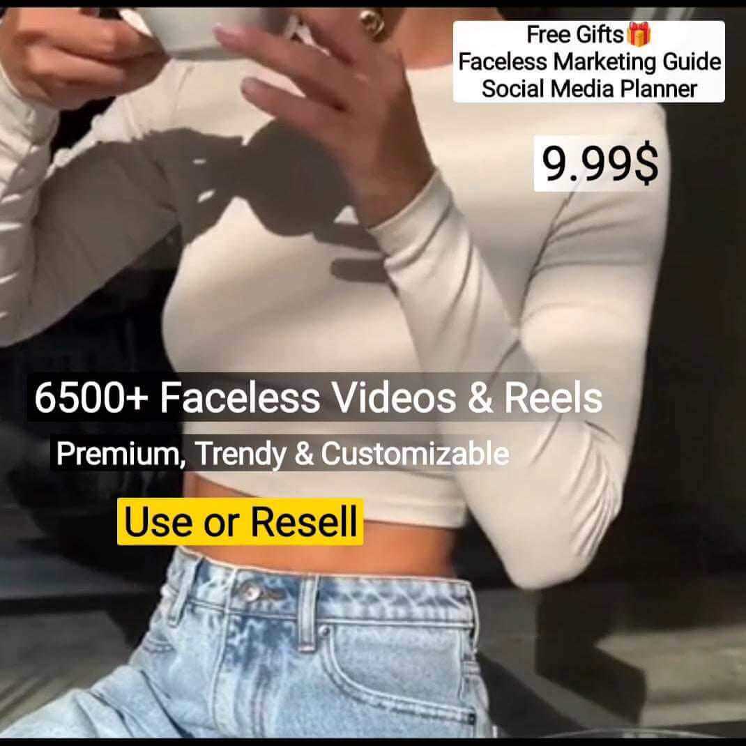 6500+ Faceless Videos & Reels (Premium & Trendy)