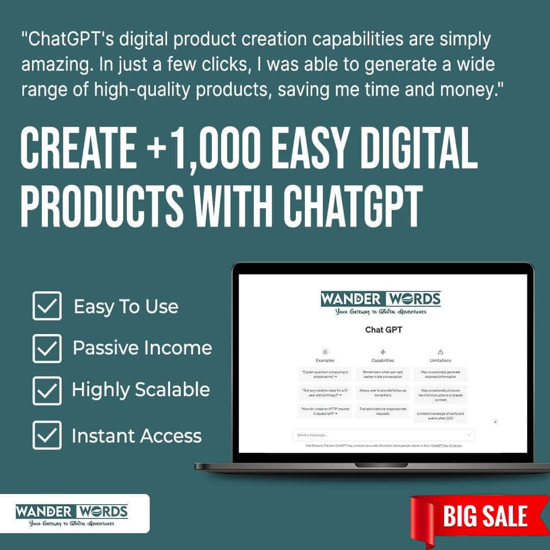 Create +1,000 Easy Digital Products with ChatGPT