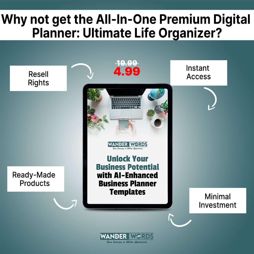 All-in-One Premium Digital Planner: Ultimate Life Organizer - TheWanderWords