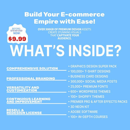 RESELL +800 GB E-commerce EMPIRE (Courses, eBooks, Designs & More) All-in-One Bundle! - TheWanderWords