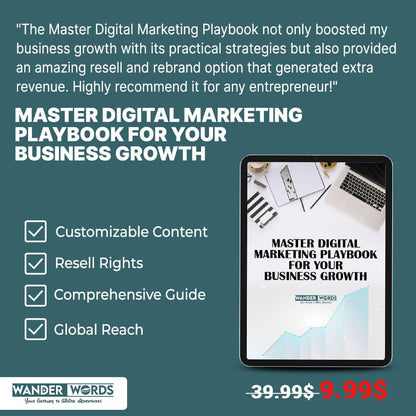 Master Digital Marketing PLAYBOOK for Your Business Growth - TheWanderWords