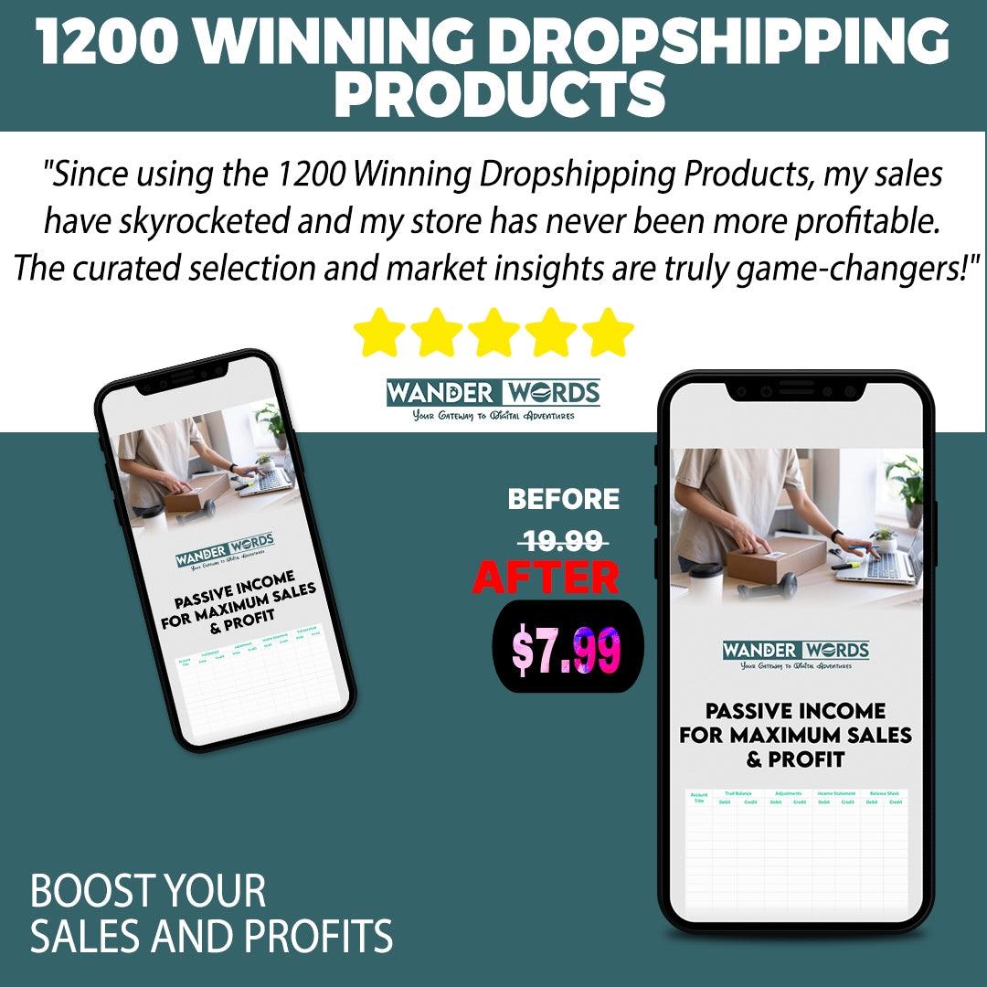 1200 Winning Dropshipping Products (Instant Updates) - TheWanderWords