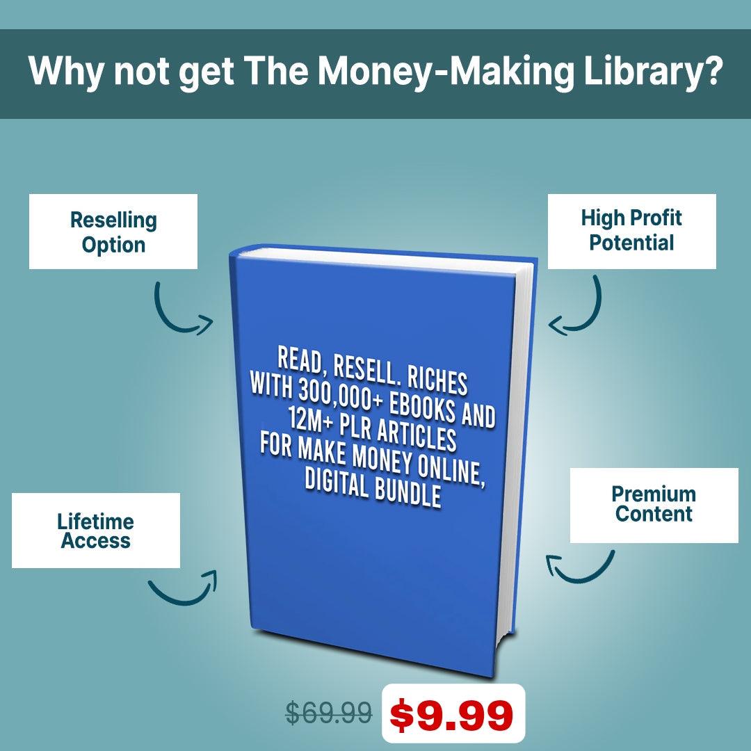 Resell & Read +300,000 eBook & +12M PLR Articles: The Money-Making Library - TheWanderWords