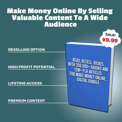 Resell & Read +300,000 eBook & +12M PLR Articles: The Money-Making Library - TheWanderWords