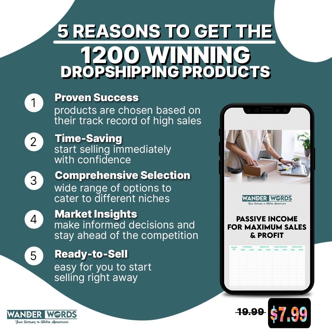 1200 Winning Dropshipping Products (Instant Updates) - TheWanderWords